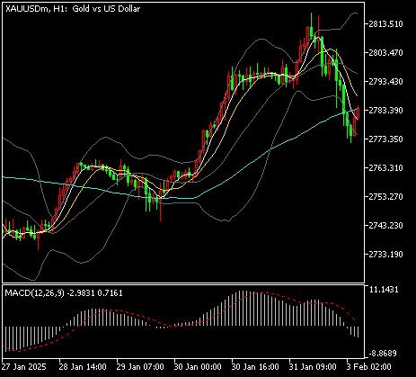 Chart XAUUSDm, H1, 2025.02.02 23:51 UTC, Exness Technologies Ltd, MetaTrader 5, Real